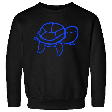 Discover Water turtle child cute swims happy drawing Comic Sweatshirts