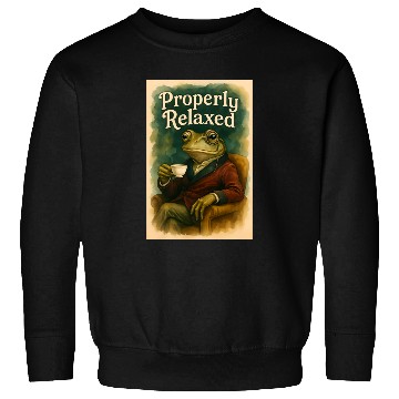 Discover Sophisticated Frog Tea Poster Sweatshirts