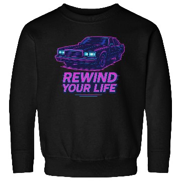 Discover Rewind Your Life – Synthwave Car Aesthetic Sweatshirts