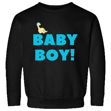 Discover Cute Baby Boy Dinosaur – Blue Newborn Gift Design Sweatshirts