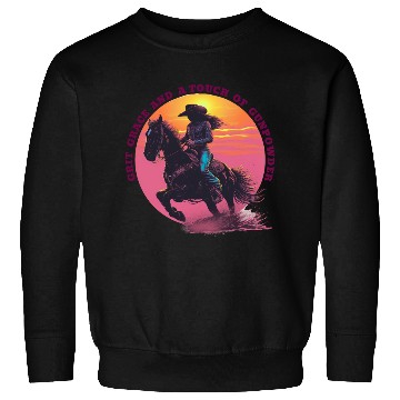 Discover Cowgirl Pride Sunset Scene Sweatshirts