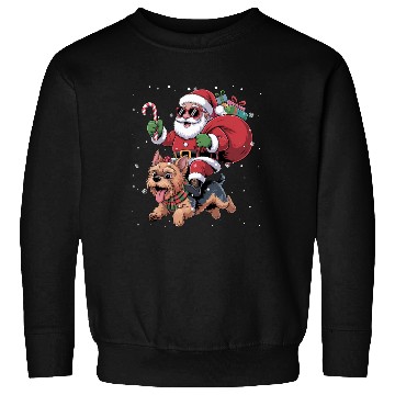 Discover Santa Claus Yorkie Dog Christmas In July Sweatshirts