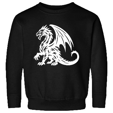Discover Mythic Dragon Emblem Design Sweatshirts