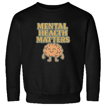 Discover Mental Health Matters Hand-Drawn Illustration Sweatshirts