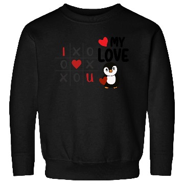 Discover Cute Penguin Tic Tac Toe Love Design Sweatshirts
