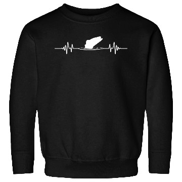 Discover Fishing Heartbeat EKG Fish Jump Sweatshirts