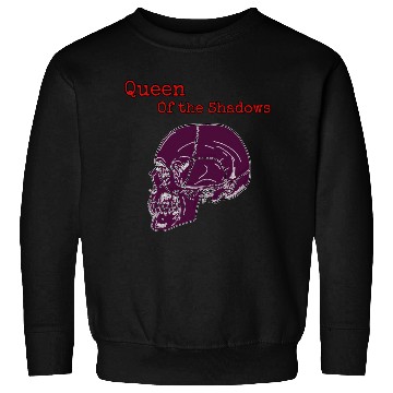 Discover Queen of the Shadows Gothic Skull Art Sweatshirts
