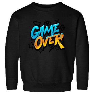 Discover Graffiti Style Game Over Typography Sweatshirts
