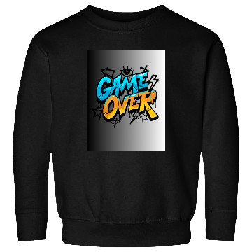 Discover Graffiti Style Game Over Illustration Sweatshirts