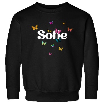 Discover SOFIE - beautiful girl name with cute butterflies Sweatshirts