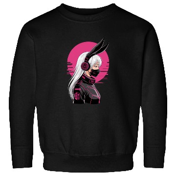 Discover Futuristic Cyberpunk Girl Sweatshirts