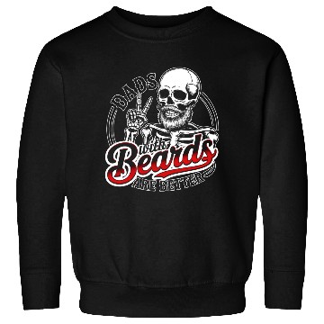 Discover Dad With Beards Are Better Skeleton Family  Sweatshirts
