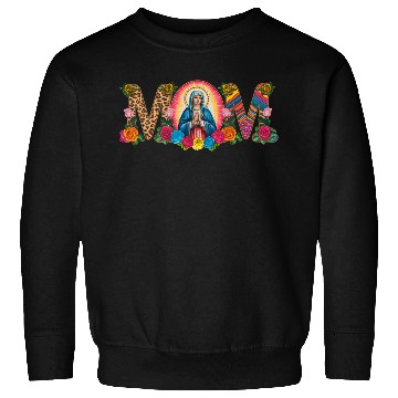 Discover Floral Mom Mother Mary Leopard Rainbow Sweatshirts