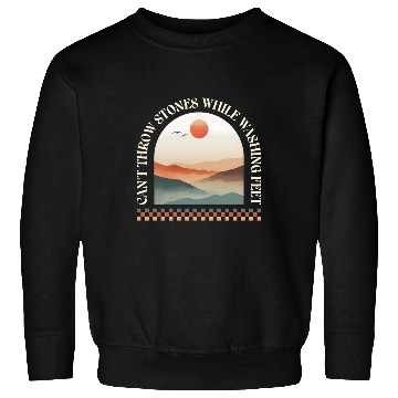 Discover Canyon Sunset Inspirational Can't Throw Stones Sweatshirts