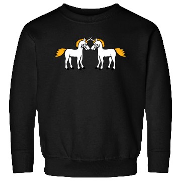 Discover 2 Unicorns Battle Evil Angry Attack Duel Team Fun Sweatshirts