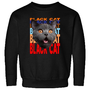 Discover Black Cat Angry Look Sweatshirts