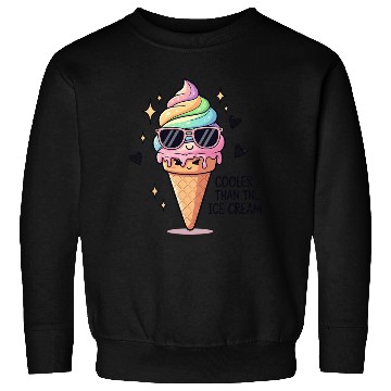 Discover Cooler Than Ice Cream Pun Sweatshirts