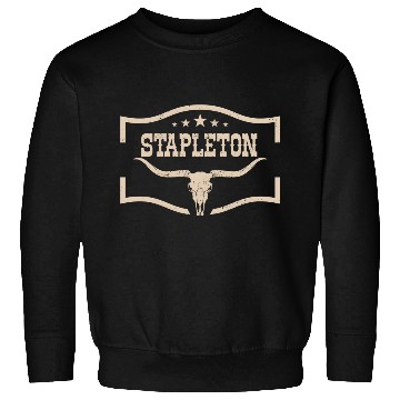 Discover Classic Stapleton Cow Name Vintage Bull Skull Sweatshirts