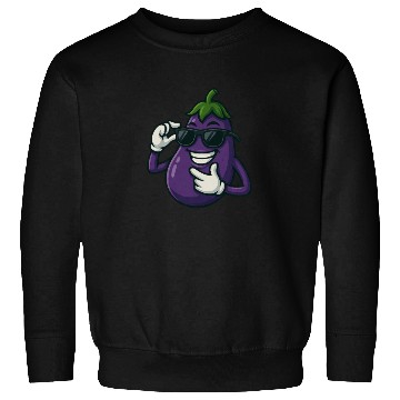 Discover Cool eggplant vegetable design with sunglasses car Sweatshirts