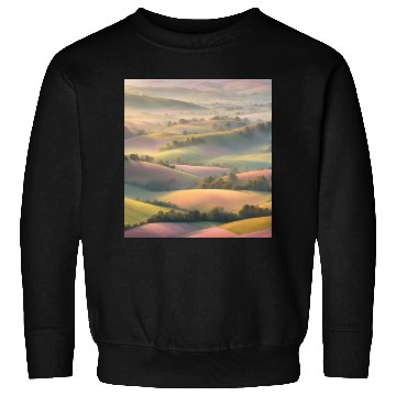 Discover Pastel Rolling Hills Landscape Sweatshirts