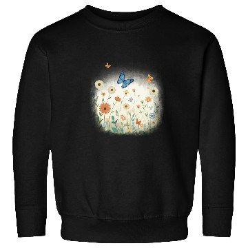 Discover Flowers and butterflies Sweatshirts