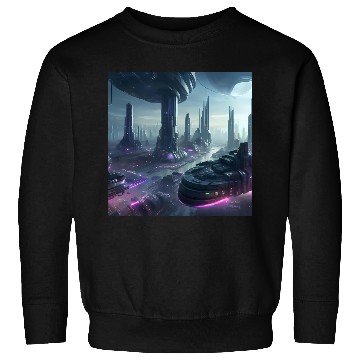 Discover Ethereal Alien Planet Landscape Sweatshirts