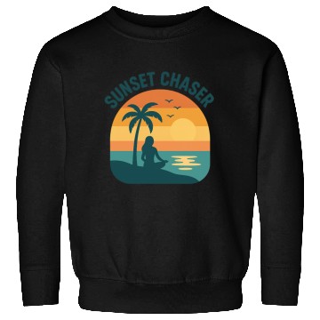 Discover Sunset Chaser Beach Vibes Design Sweatshirts
