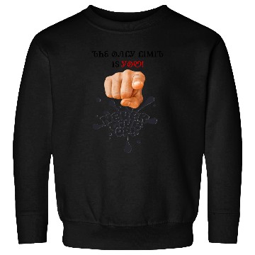 Discover Bold Pointing Finger with Push Message Sweatshirts