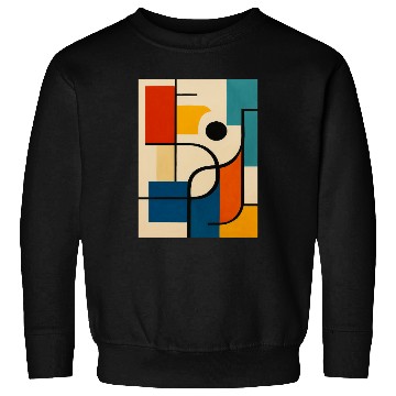 Discover Geometric Abstract Color Composition Sweatshirts