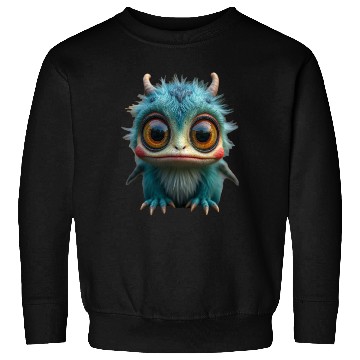 Discover Cutie Creature Green Horns Sweatshirts