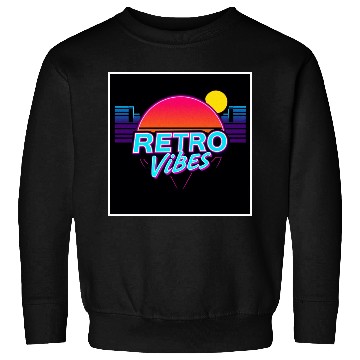 Discover Retro Vibes Sunset Neon Design Sweatshirts