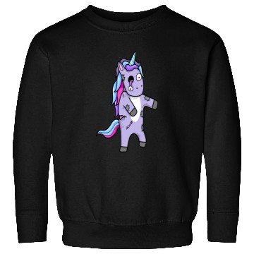 Discover Cute Zombie Unicorn Plush Design Sweatshirts