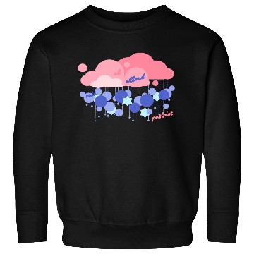 Discover Pastel Rain Cloud with Star Accents Sweatshirts