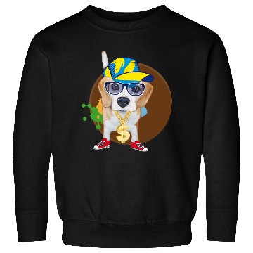 Discover Cool Hip-Hop Beagle with Sunglasses & Style Sweatshirts