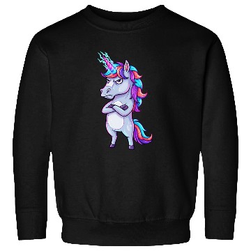 Discover Grumpy Unicorn: Sparkle & Sarcasm! Sweatshirts