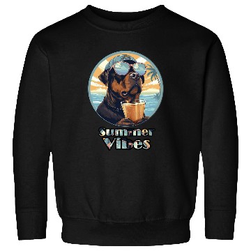 Discover Summer Vibes Dog – Cool Beach Mood Sweatshirts