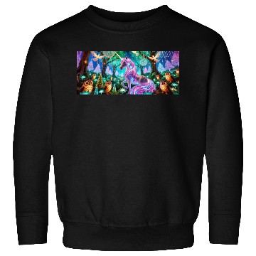 Discover Enchanted Unicorn Forest Design Sweatshirts