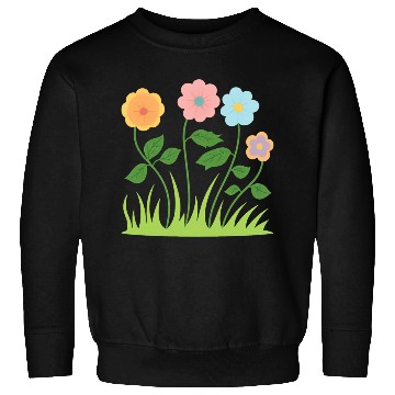 Discover Whimsical Pastel Flower Pattern Sweatshirts