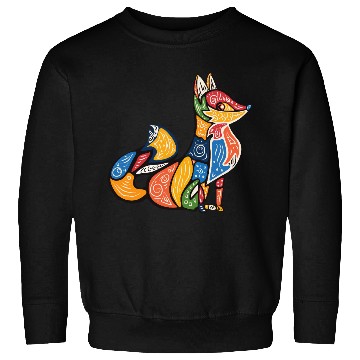 Discover Tribal Watchful Fox Sweatshirts