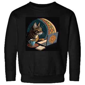Discover I are programmer - cool hacker cat- islamic mood Sweatshirts