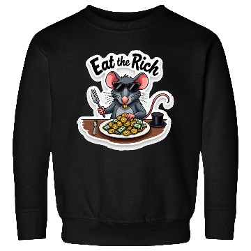 Discover Eat the Rich Rat – Street Rebellion Sweatshirts