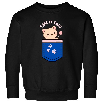 Discover Sweet Kitten Lollipop Badge Design Sweatshirts