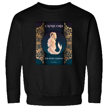 Discover Capricorn Divine Goddess Illustration Sweatshirts