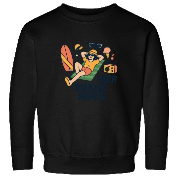 Discover Summer Beach Vibe Illustration Sweatshirts