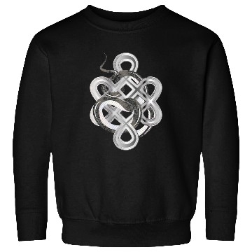 Discover Silver Snake Knot – Mystical & Elegant Sweatshirts