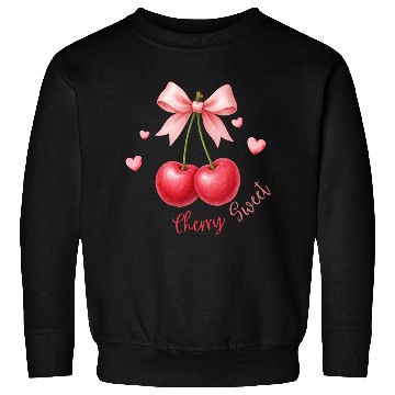 Discover Cherry Heart Bow Design Sweatshirts