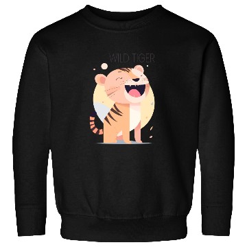 Discover Wild Tiger roar Bauhaus Style Sweatshirts