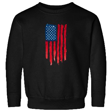 Discover Watercolor American Flag Design Sweatshirts