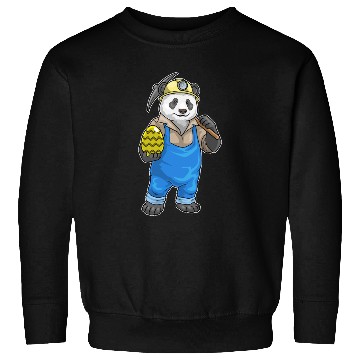Discover Panda Easter Mining Sweatshirts
