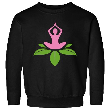 Discover Serene Yoga Lotus Design Sweatshirts